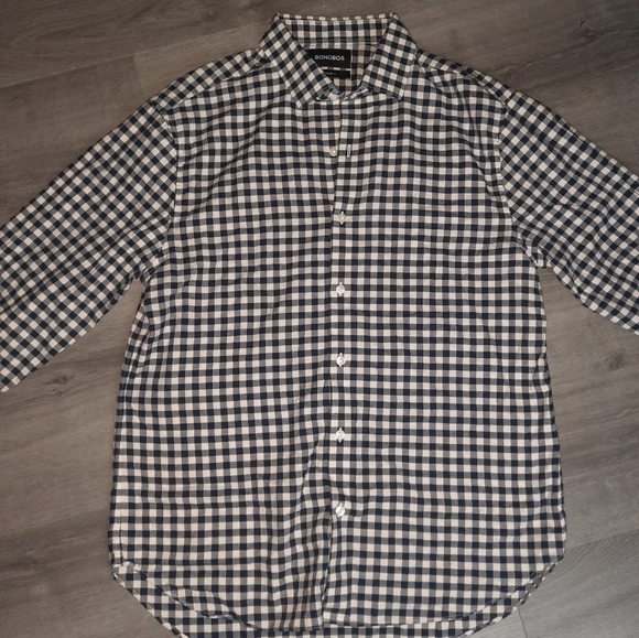 Bonobos Slim Fit Checkered Print Long Sleeve Button Up - Picture 4 of 6